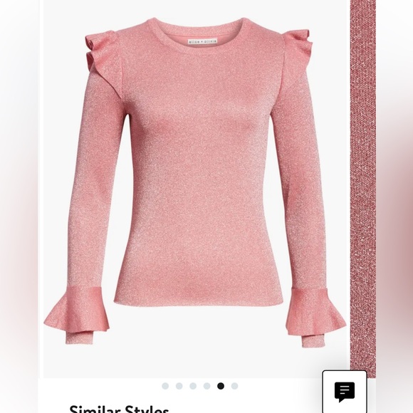 Alice and Olivia Mittie Ruffled Sweater - Picture 3 of 6